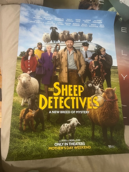 The Sheep Detectives Other - The Sheep Detectives 27x40 Movie Poster Hugh Jackman 2026